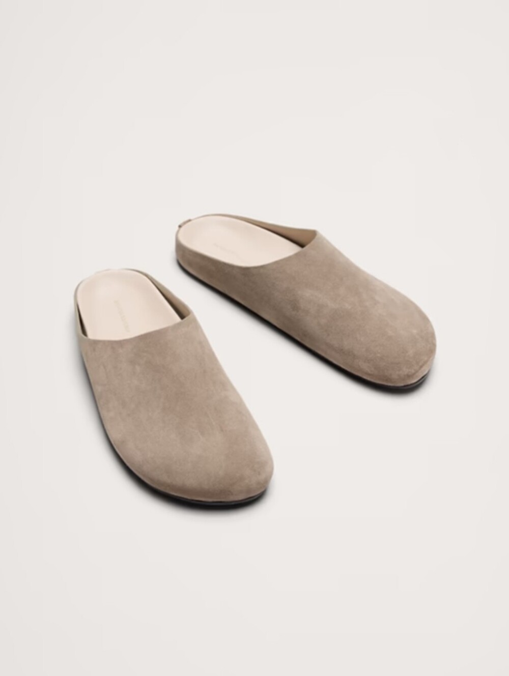 New Banana Republic Slip-On Suede Clog in Taupe Size 7 - Picture 4 of 14